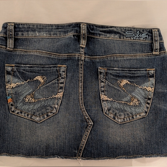 Silver Jeans Mini Skirt - Picture 2 of 6